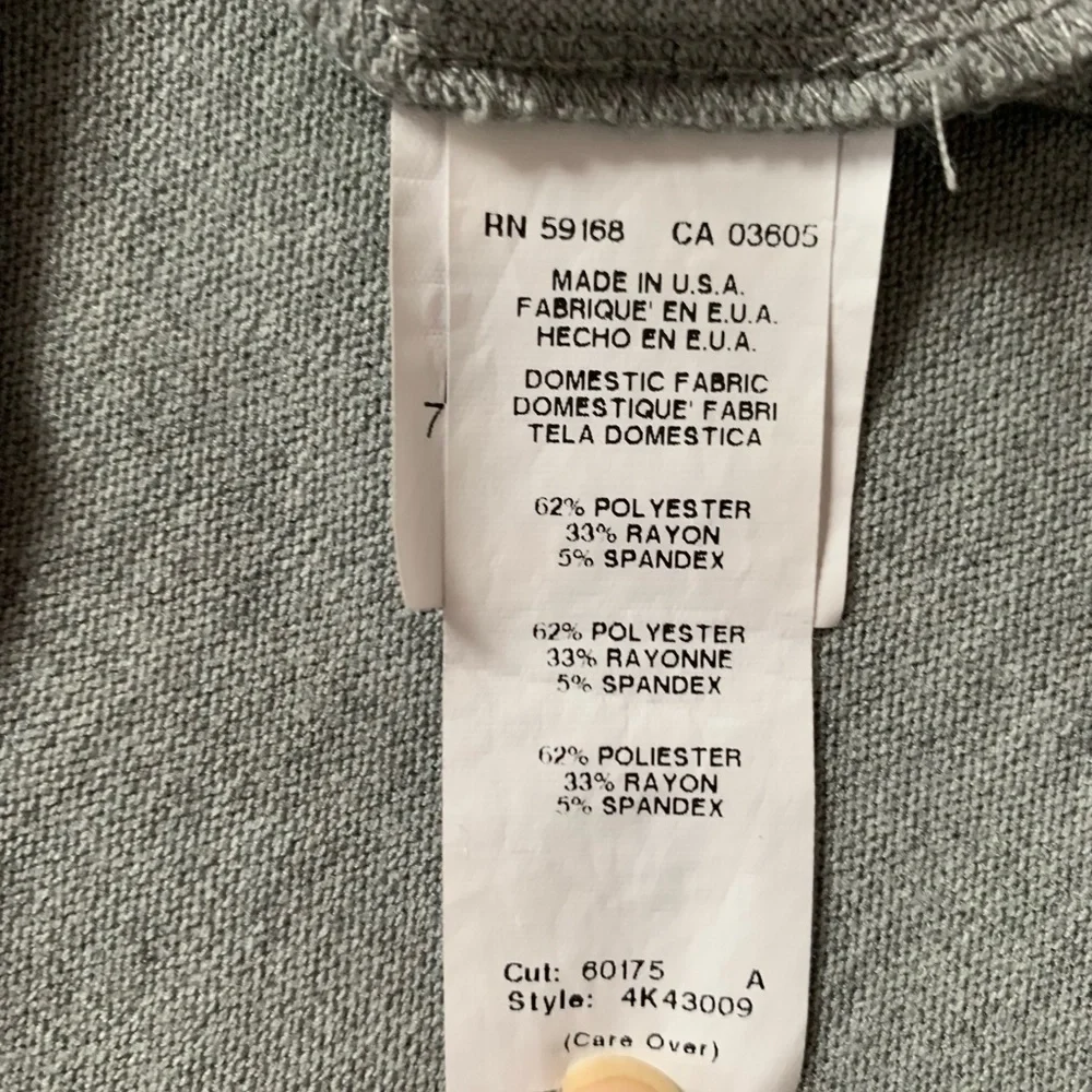 Karen by Karen Kane Gray Black Asymmetrical Minimalist Light Sweater Top